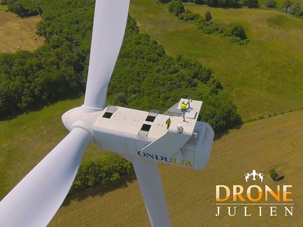 drone eolienne pour film