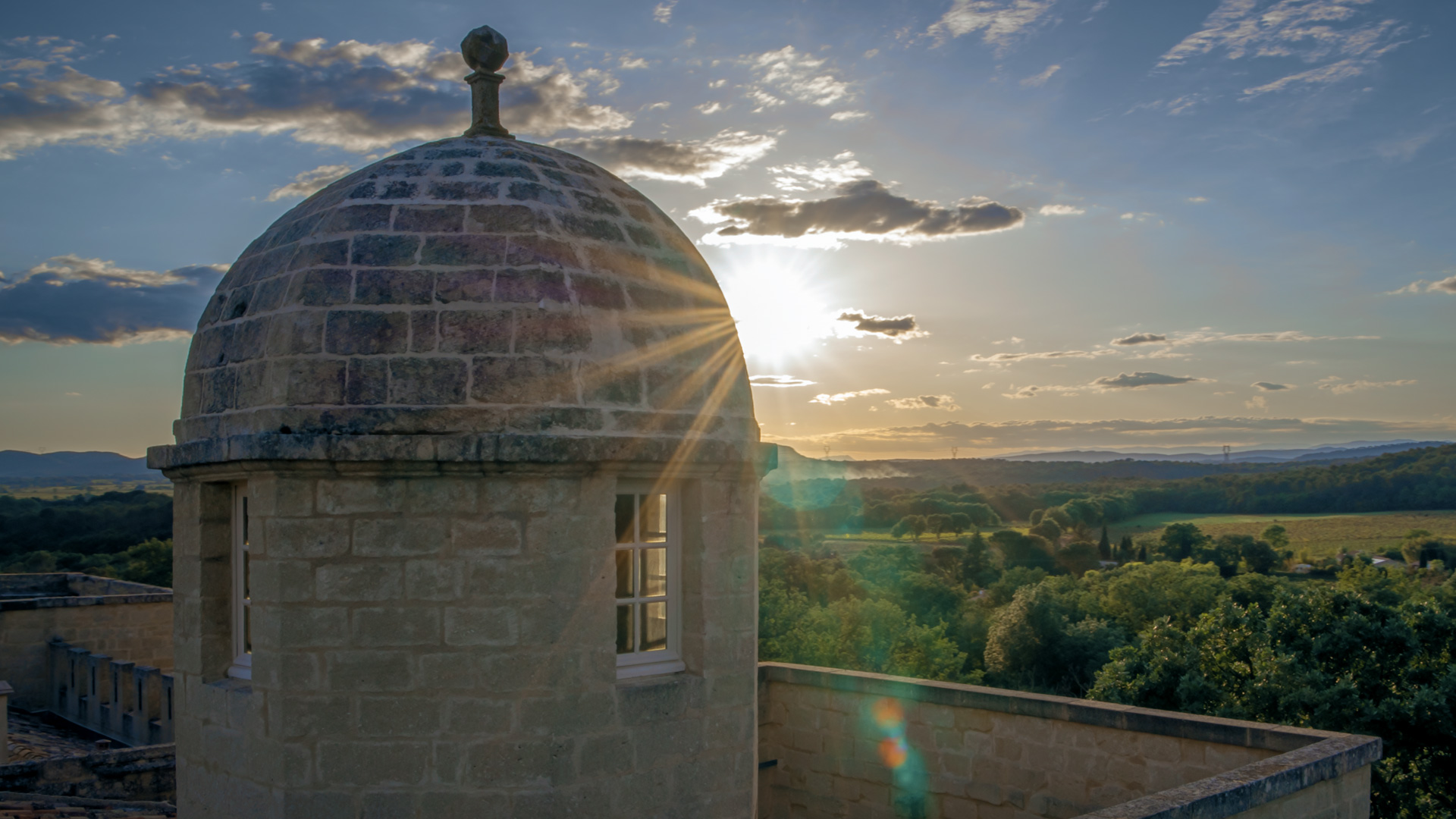drone chateau dans l'Hérault et Montpellier