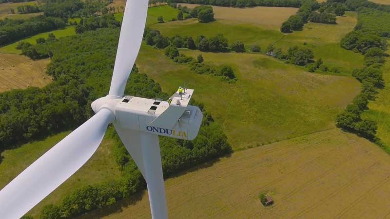 Vidéo drone éolienne
