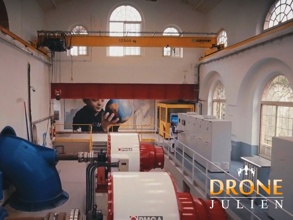 Drone 4K énergies renouvelables, effets spéciaux